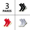 Meias de futebol masculinas, meias de corrida de poliamida