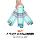 Garrafa Térmica com Canudo de Aço Inoxidável