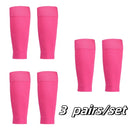 Conjunto de 3 pares de meias de caneleira para homens e mulheres