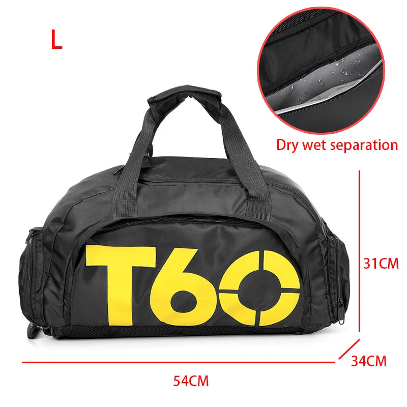 Mochila esportiva T60 para academia, feminina e masculina