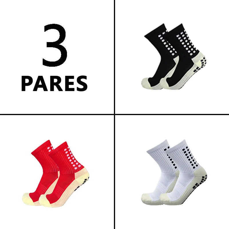 Meias de futebol masculinas, meias de corrida de poliamida