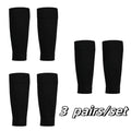 Conjunto de 3 pares de meias de caneleira para homens e mulheres