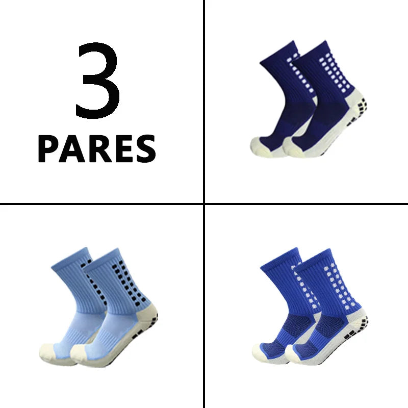 Meias de futebol masculinas, meias de corrida de poliamida