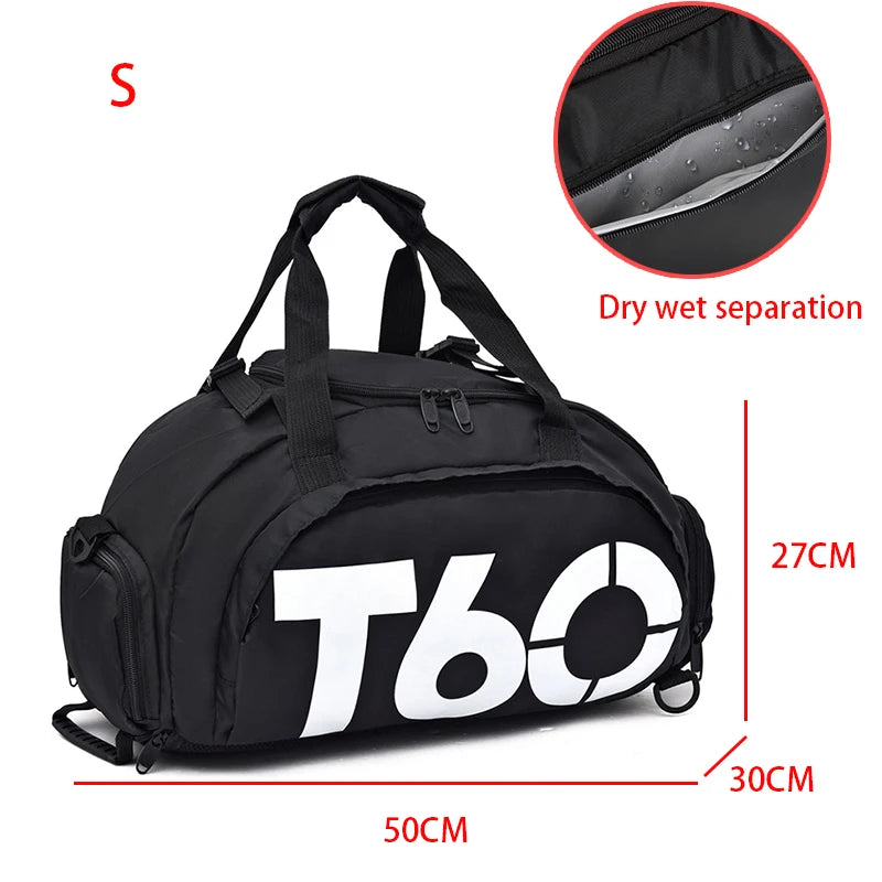 Mochila esportiva T60 para academia, feminina e masculina