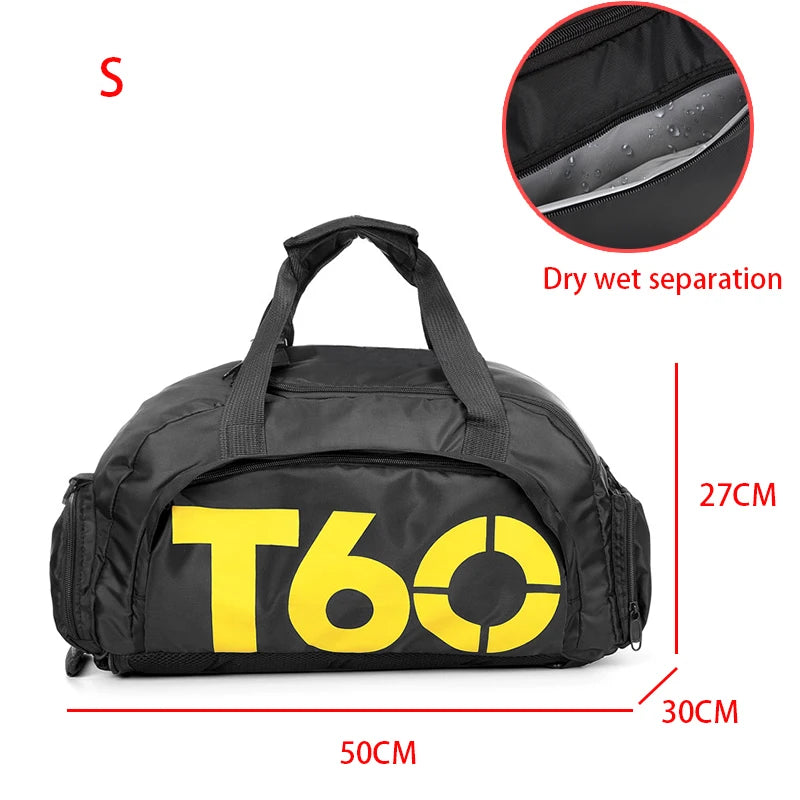 Mochila esportiva T60 para academia, feminina e masculina