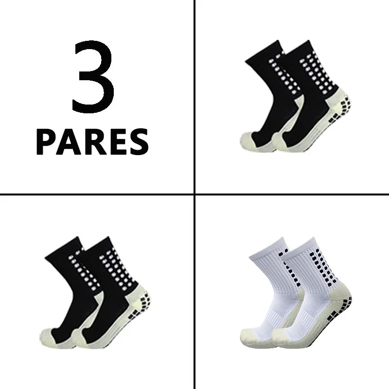 Meias de futebol masculinas, meias de corrida de poliamida