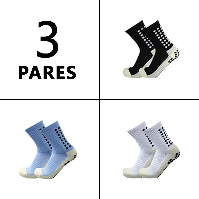 Meias de futebol masculinas, meias de corrida de poliamida