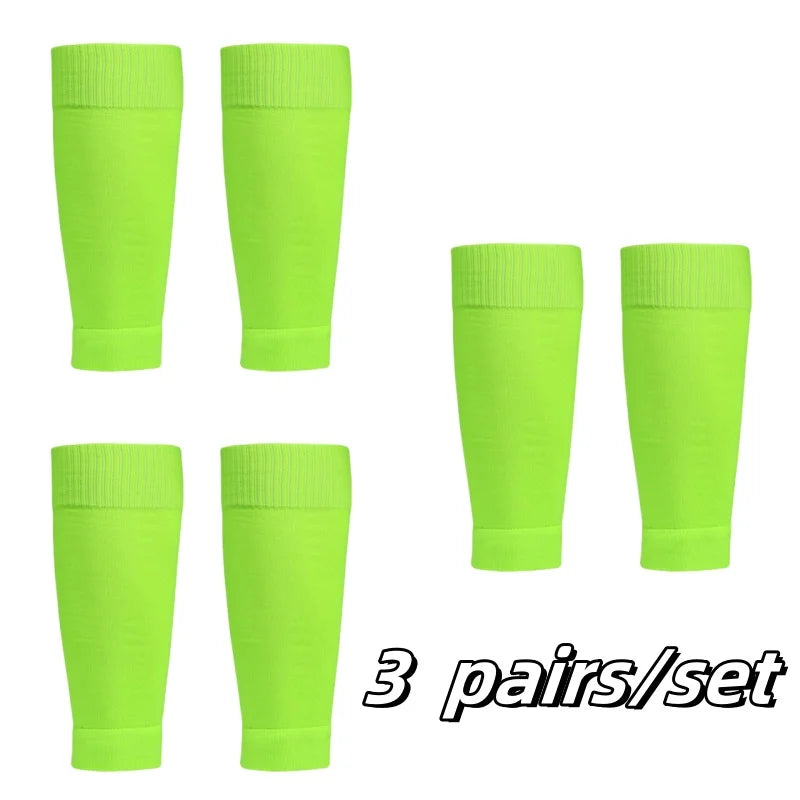 Conjunto de 3 pares de meias de caneleira para homens e mulheres